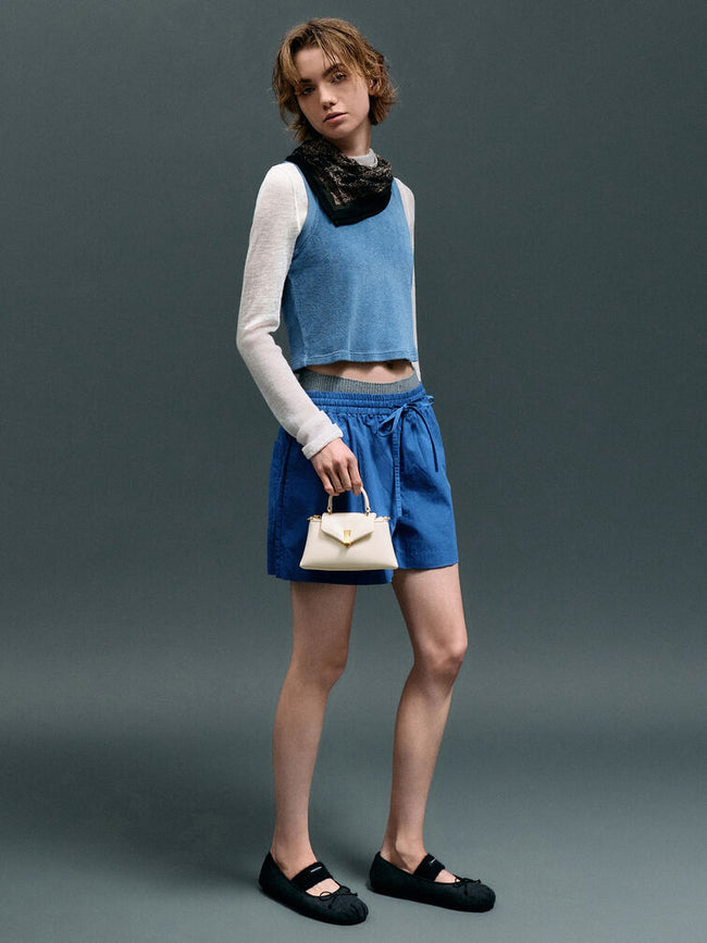 CHARLES & KEITH Women Micro Lilibet Top Handle Bag_Cream