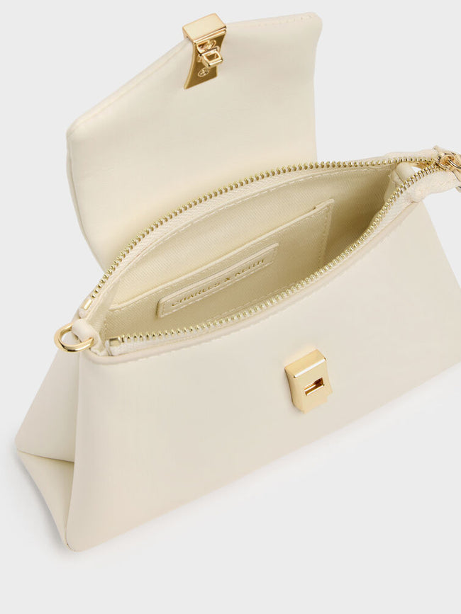 CHARLES & KEITH Women Micro Lilibet Top Handle Bag_Cream