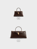 CHARLES & KEITH Women Micro Lilibet Top Handle Bag_Expresso Brown