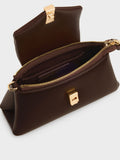 CHARLES & KEITH Women Micro Lilibet Top Handle Bag_Expresso Brown