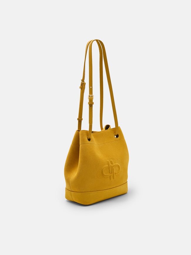 PEDRO Loli Leather Bucket Bag- Yellow