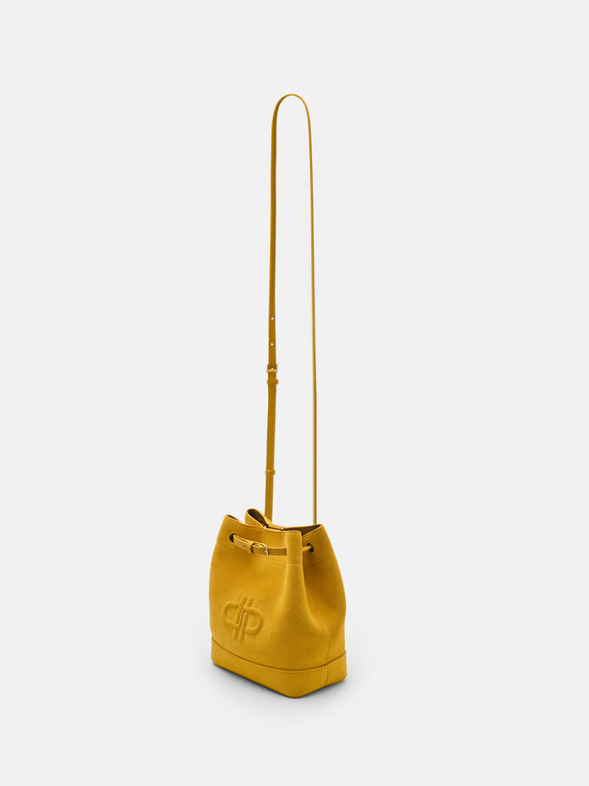 PEDRO Loli Leather Bucket Bag- Yellow
