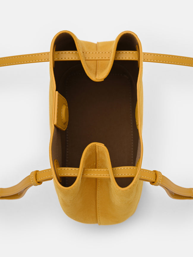 PEDRO Loli Leather Bucket Bag- Yellow