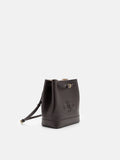 PEDRO Loli Leather Bucket Bag- Dark Brown