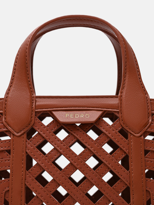 PEDRO Orion Woven Tote Bag - Brick