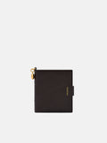 PEDRO Quilted Leather Bi-Fold Wallet - Dark Brown