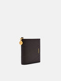 PEDRO Quilted Leather Bi-Fold Wallet - Dark Brown