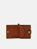 PEDRO Quilted Leather Bi-Fold Wallet - Brick