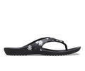 CROCS KADEE II GRAPHIC FLIP WOMEN BLACK / MULTI ANIMAL