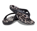 CROCS KADEE II GRAPHIC FLIP WOMEN BLACK / MULTI ANIMAL