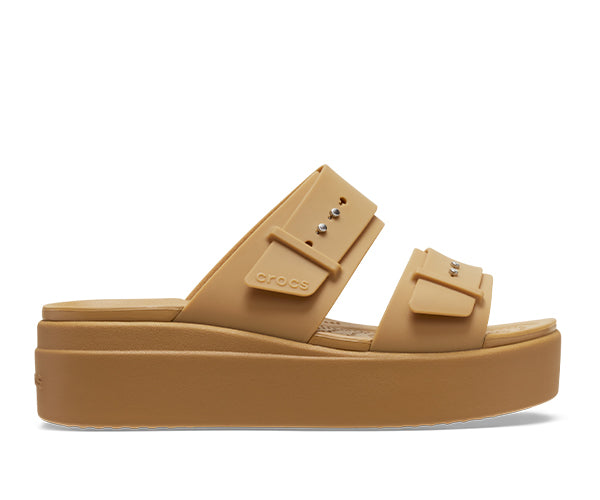 CROCS WOMEN BROOKLYN BUCKLE LOW WEDGE