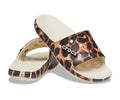 CROCS CLASSIC ANIMAL REMIX SLIDE BONE LEOPARD PRINT 207841-2Y4