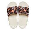 CROCS CLASSIC ANIMAL REMIX SLIDE BONE LEOPARD PRINT 207841-2Y4