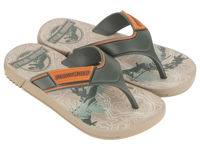 IPANEMA-KIDS-JURASSIC-FOREST-SUPER-FLOP-KIDS-BEIGE-GREEN-ORANGE
