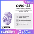 REMAX - OWS-22 Open Type True Wireless Stereo Music Talking Ear Clip WIreless Earbuds