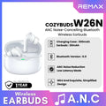 REMAX - COZYPODS W26N ANC Noise-Cancelling Bluetooth Wireless Earbuds