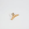 1NOM Pearl Ribbon Metal Hair Claw
