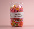 1NOM Disposable Hair Tie with Bear Ear Hamburger Box - Colourful