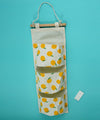 1NOM Fruit Print 3-Lattice Fabric Hanging Organiser