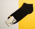 1NOM Simple Basic Men's Socks - 2 Pairs - Black