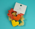 1NOM Simple Stylish Heart Hair Tie - 2 Pcs - Style A