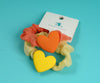 1NOM Simple Stylish Heart Hair Tie - 2 Pcs - Style A