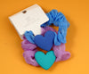 1NOM Simple Stylish Heart Hair Tie - 2 Pcs - Style B