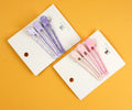 1NOM Colour Gradient Print Water Drop Hair Clip - 3 Pcs