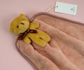 1NOM Hand Towel - Bear - Dusty Pink