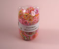 1NOM Disposable Hair Tie with Hamburger Box - Pink