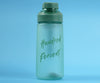 1NOM 600ml Frosted Sports Plastic Water Bottle - Green