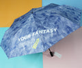 1NOM Jeans Style 5-folding Anti-UV Parasol