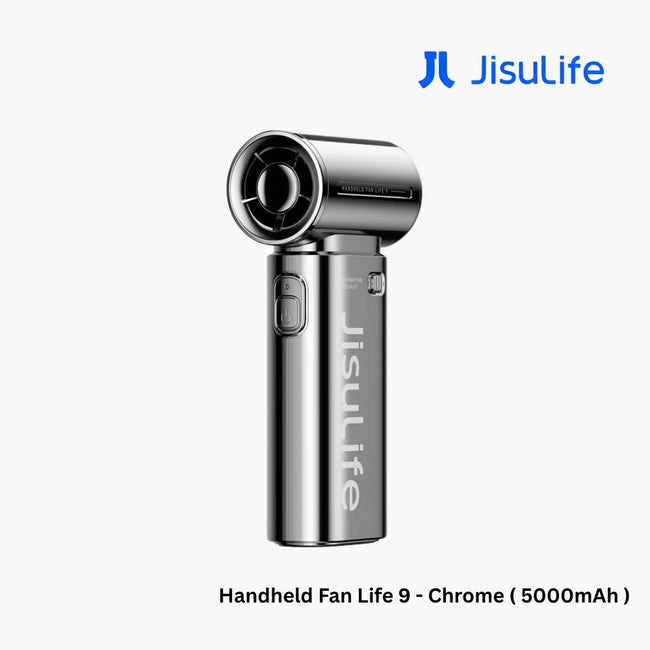 Jisulife - Handheld Fan Life 9 ( 5000mAh ) - Chrome Edition