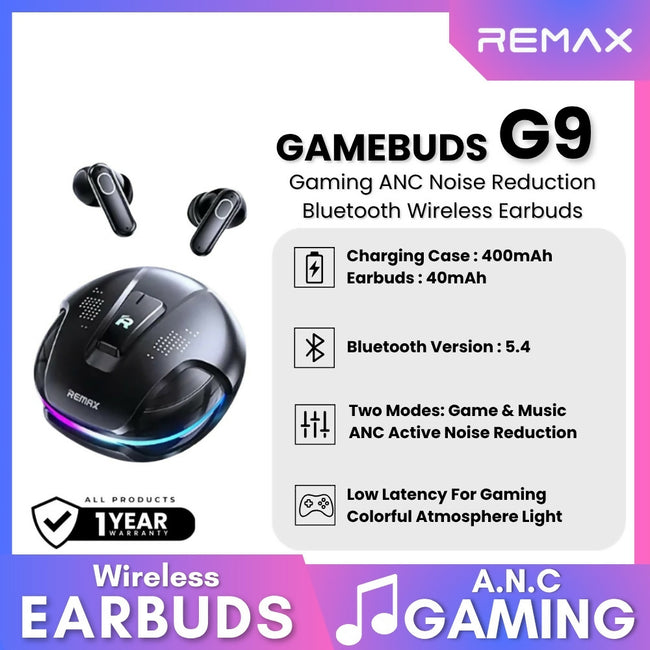 REMAX - Gamebuds G9 Gaming ANC True Wireless Earbuds