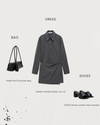 Smart Minimal : Grey Shirt Dress Outfit