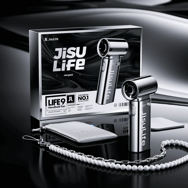 Jisulife - Handheld Fan Life 9 ( 5000mAh ) - Chrome Edition