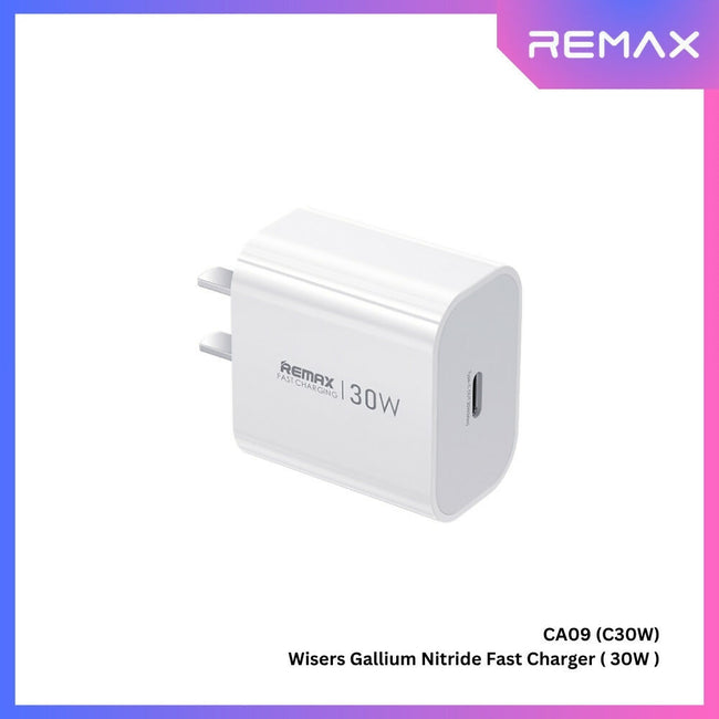 REMAX - CA09 (C30W) Wisers Gallium Nitride Fast Charger ( PD30W )