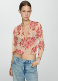 MANGO WOMEN CRYSTAL BLOUSE