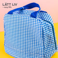 1 NOM Check Lunch Bag - Blue