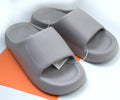 1NOM Mens Thick-soled Shower Slippers -Grey