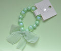 1NOM Beads Bowknot Bracelet Hair Tie