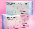 1NOM Pearl Texture Disposable Facial Cleansing Tissue - 100 Pcs