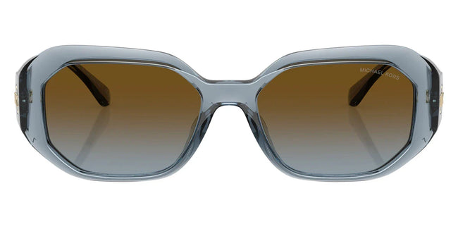 BOLD By BLAZON - Denim Transparent (401413) Sunglasses with Brown Blue Gradient lenses (Siesta Key MK2240U 401413 54) by MICHAEL KORS