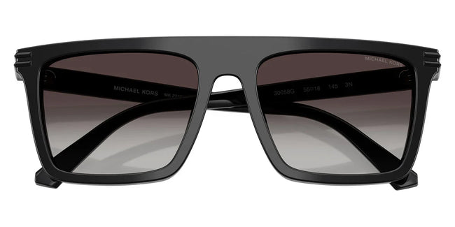 BOLD By BLAZON - Black (30058G) Sunglasses with Dark Gray Gradient lenses (Edgewater MK2249U 30058G 55) by MICHAEL KORS