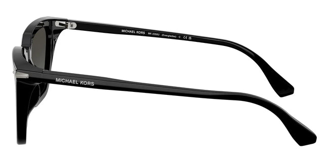 BOLD By BLAZON - Black (300588) Sunglasses with Silver Flash Gradient Mirrored lenses (Everglades MK2250U 300588 58) by MICHAEL KORS