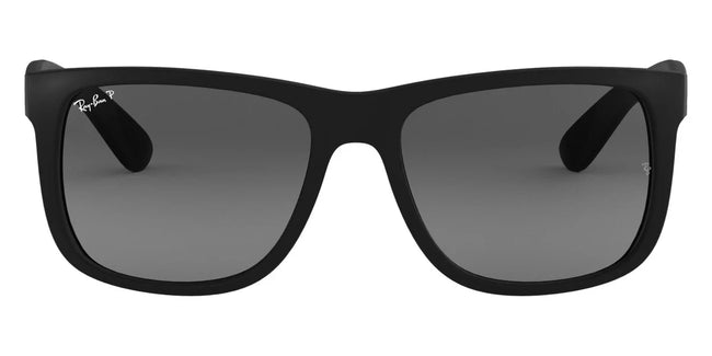 BOLD By BLAZON - Rubber Black (622/T3) Sunglasses with Light Gray Gradient Gray lenses (RB4165F 622/T3 55) by Ray-Ban
