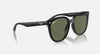 BOLD By BLAZON - Black (601/9A) Sunglasses with Dark Green Polarized lenses (RB4423D 601/9A 66) by Ray-Ban