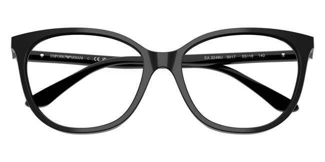 BOLD By BLAZON  - Shiny Black (5017) Eyeglasses (EA3249U 5017 55) by EMPORIO ARMANI