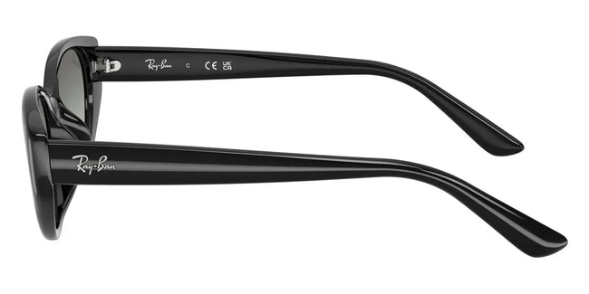 BOLD By BLAZON - Black (667787) Sunglasses with Dark Gray lenses (RB4457D 667787 55) by Ray-Ban