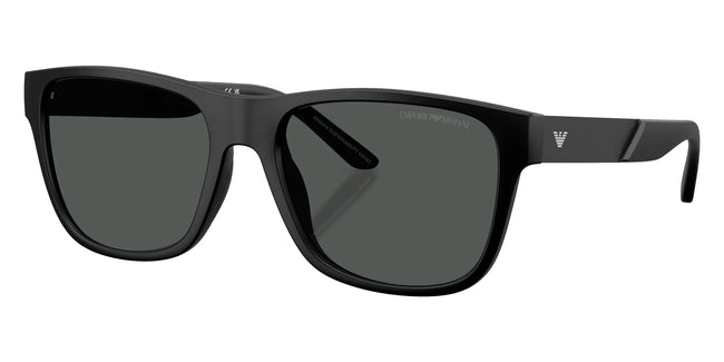 BOLD By BLAZON - Matte Black (5001T3) Sunglasses (EA4243 5001T3 56) by EMPORIO ARMANI